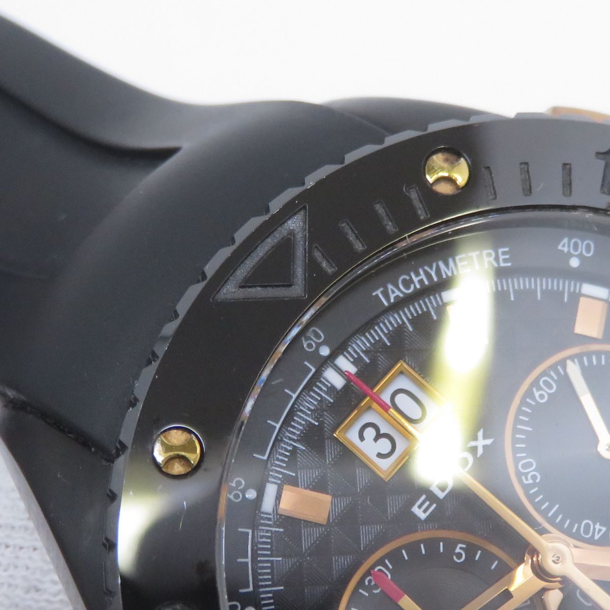 EDOX エドックス クラスワン クロノグラフ ビッグデイト 10016-357RN