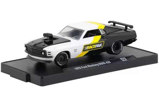 中古】ミニカー 1/64 1970 Ford Mustang BOSS 429 RACEPAK(ブライト