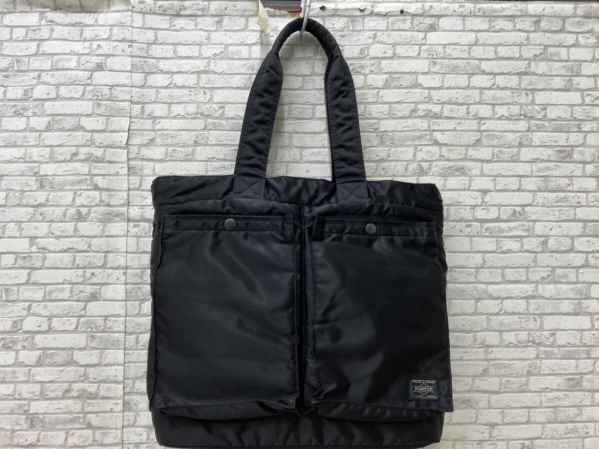 美品】PORTER ポーター 吉田カバン トートバッグ 黒 PORTER - 【美品 