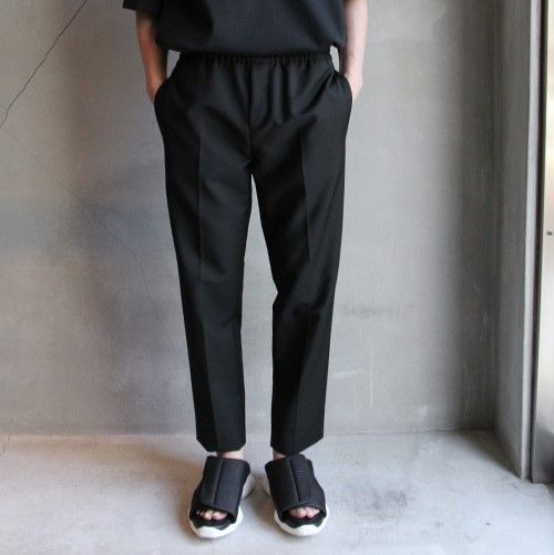 超美品 Acne Studios(Acne)　ウール モヘア イージーパンツ 黒 Acne Studios アクネストゥディオズ RYDER L WO MH ウールモヘア