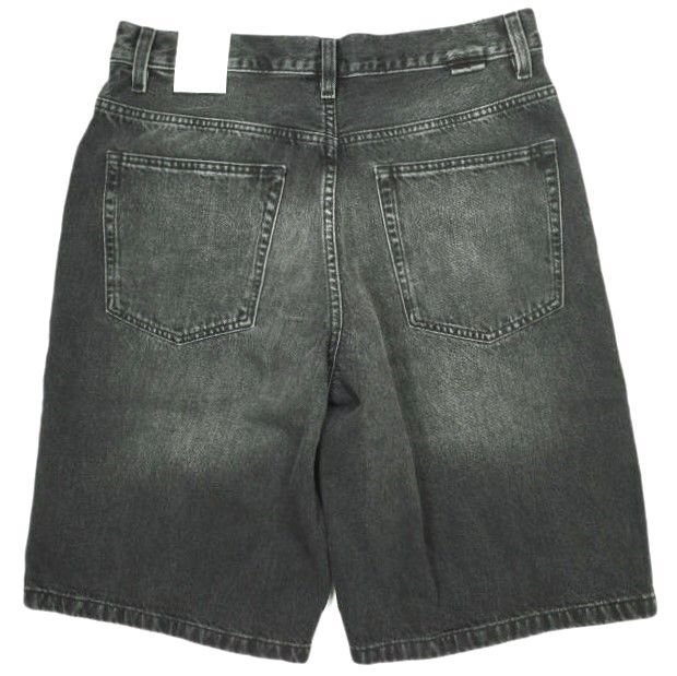 新品 ZARA ザラ BAGGY SHORT ブラックデニムバギーショーツ 4060/400