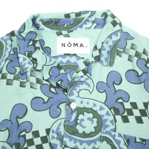 NOMA t.d. ノーマティーディー 日本製 Paisley Summer Shirt ペイズリーサマーシャツ N25-SH03 3 ターコイズブルー 半袖 オープンカラー アロハ 開襟 トップス【中古】【NOMA t.d.】 NOMA t.d. ノーマティーディー 日本製 Paisley Summer Shirt