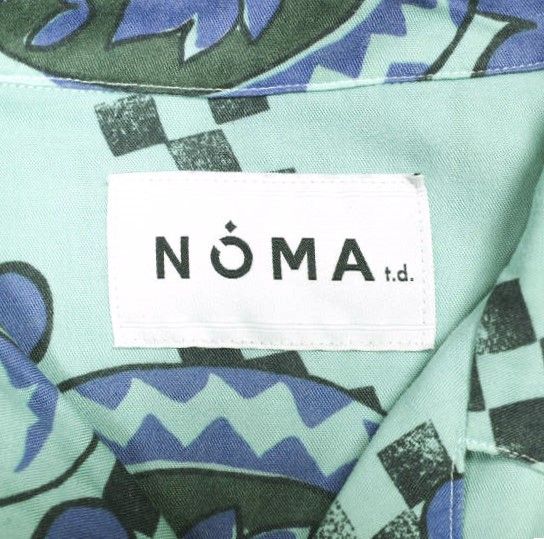NOMA t.d. ノーマティーディー 日本製 Paisley Summer Shirt ペイズリーサマーシャツ N25-SH03 3 ターコイズブルー 半袖 オープンカラー アロハ 開襟 トップス【中古】【NOMA t.d.】 NOMA t.d. ノーマティーディー 日本製 Paisley Summer Shirt