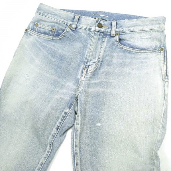 SAINT LAURENT サンローラン 日本製 D02 SKINNY-FIT JEANS ダメージ
