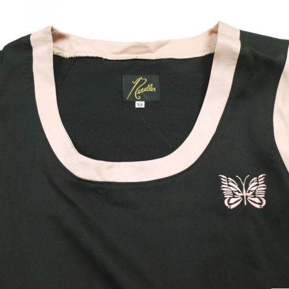Needles ニードルス 日本製 Papillon Emb. Side Line Tank Top 