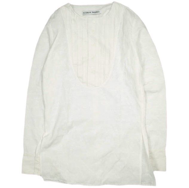 OLUBIYI THOMAS オルヴィトーマス Pleated Bib Shirt ヴィンテージ 