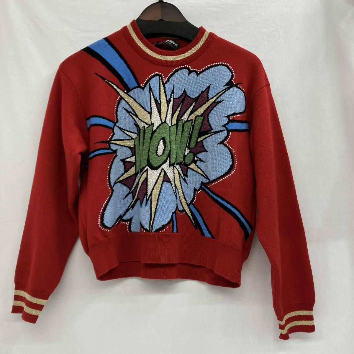 DOLCE&GABBANA／ドルチェアンドガッバーナ／長袖ニット／レッド 【公式 