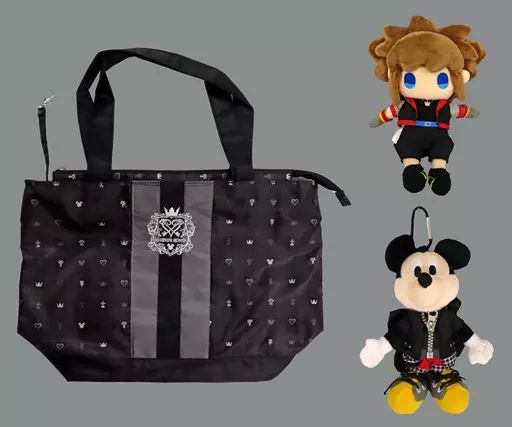 ディズニー　キングダムハーツ　トートバッグ　ソラ　王様ミッキー　ぬいぐるみ 中古】雑貨 ソラ＆王様ミッキー Tote Bag with Plush(ぬいぐるみ付き