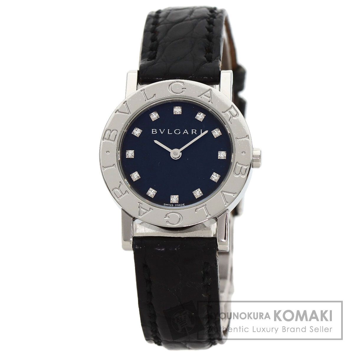 BVLGARI ブルガリ BB26SL ブルガリブルガリ 12P ダイヤモンド 腕時計