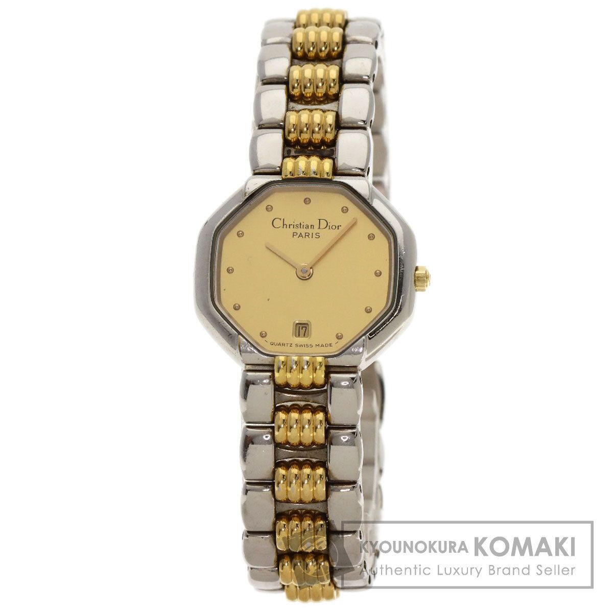 CHRISTIAN DIOR クリスチャンディオール D48-203 オクタゴン 腕時計 SS