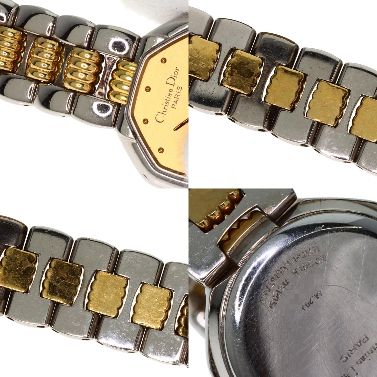 CHRISTIAN DIOR クリスチャンディオール D48-203 オクタゴン 腕時計 SS