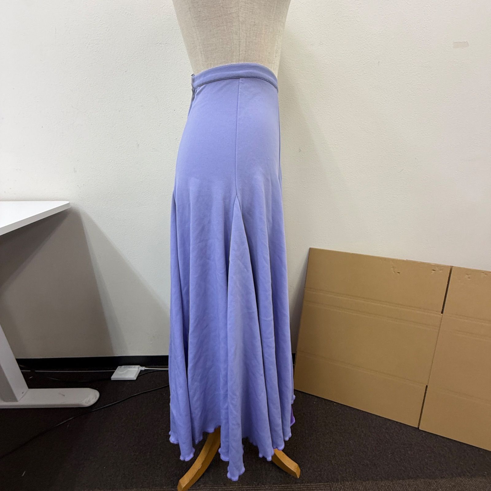 フラメンコ衣装 スカート ファルダ 紫 無地 シンプル フレア - メルカリ