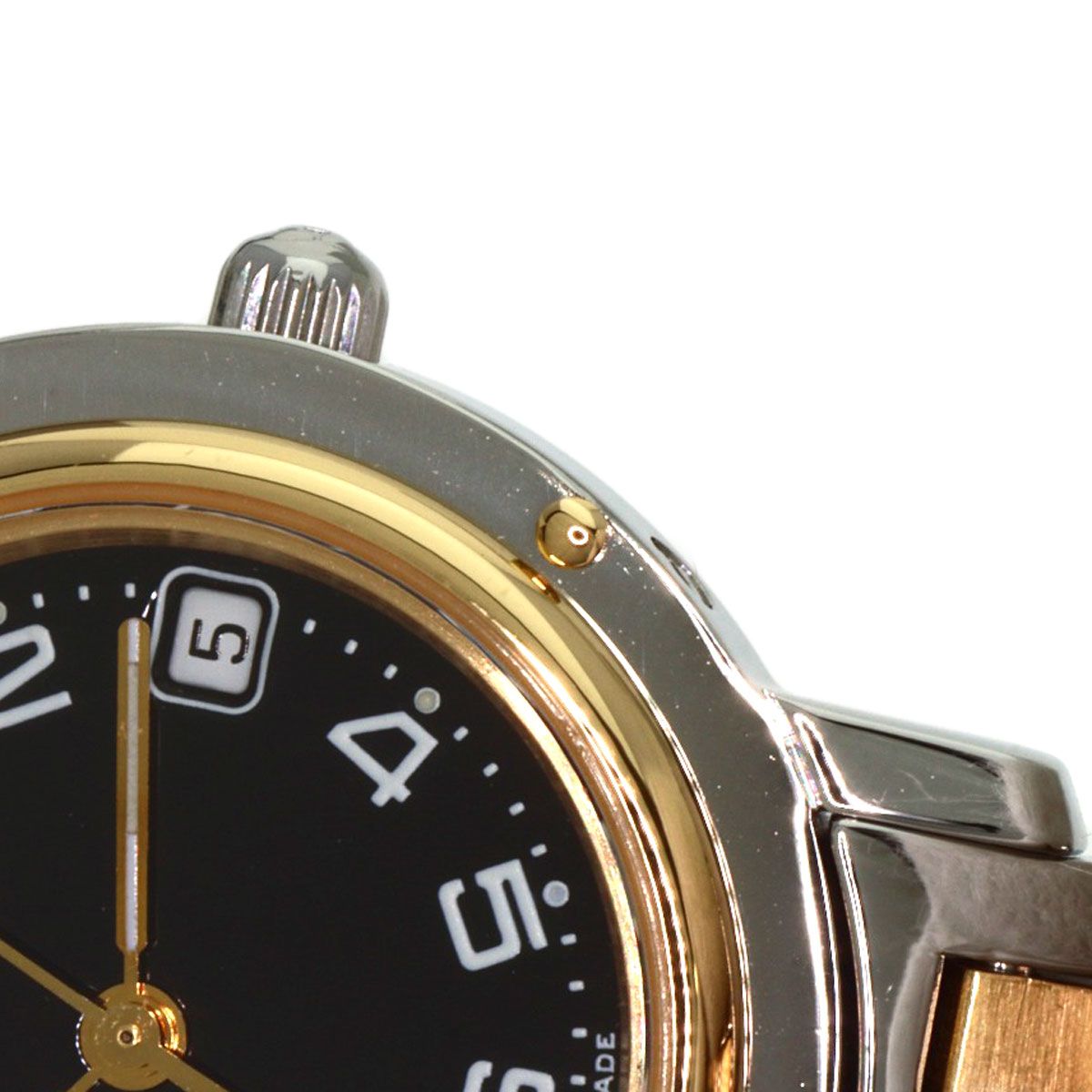 HERMES エルメス クリッパー 腕時計 SS SSxGP レディース [中古