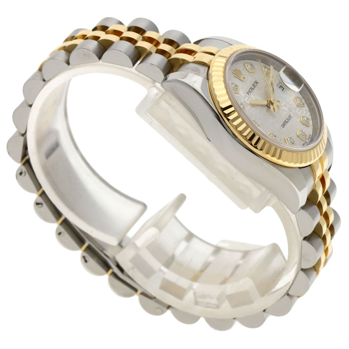 ROLEX ロレックス 179173G デイトジャスト 10P ダイヤモンド 腕時計 SS