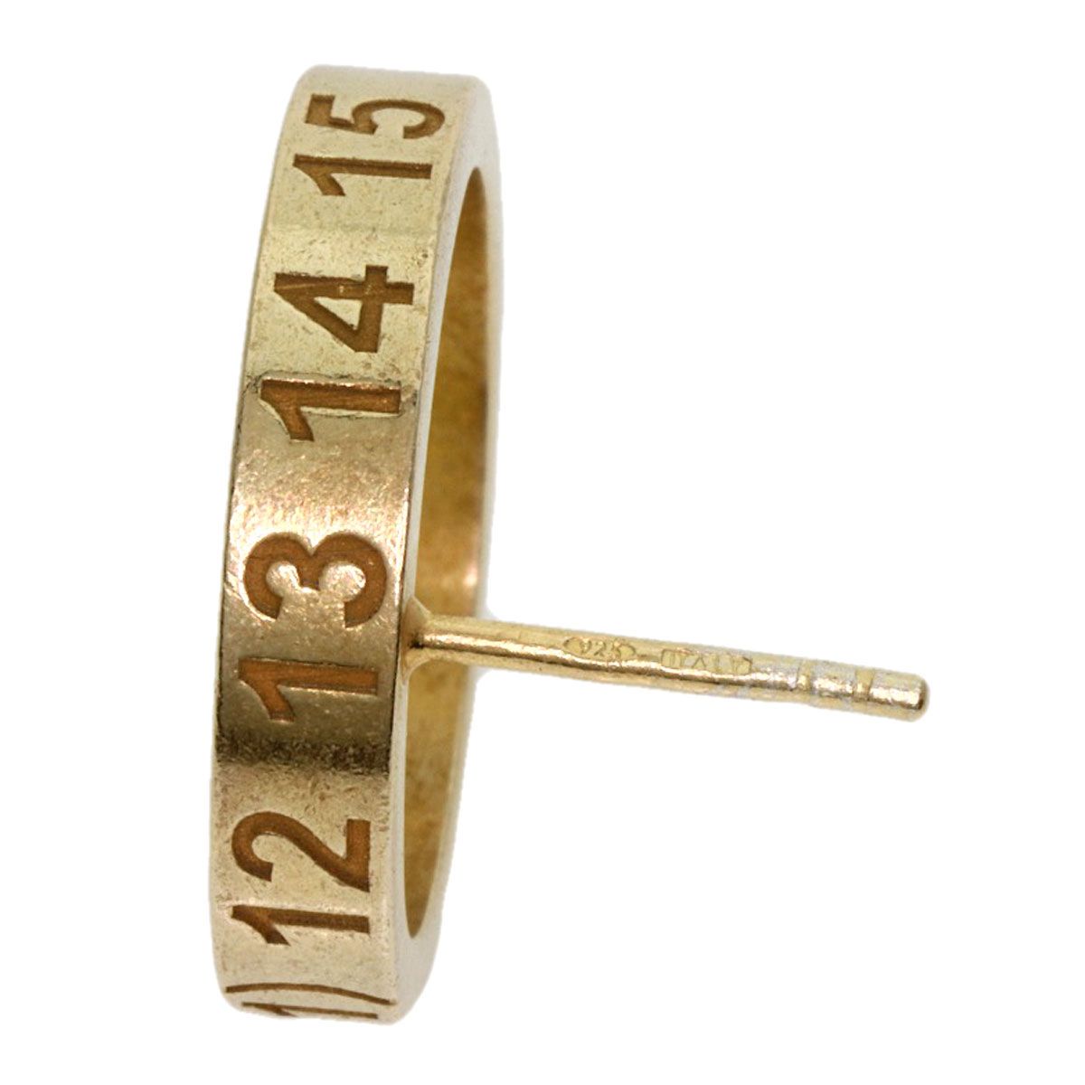 MaisonMargiela メゾン・マルジェラ ナンバー ロゴ 片方のみ ピアス SV