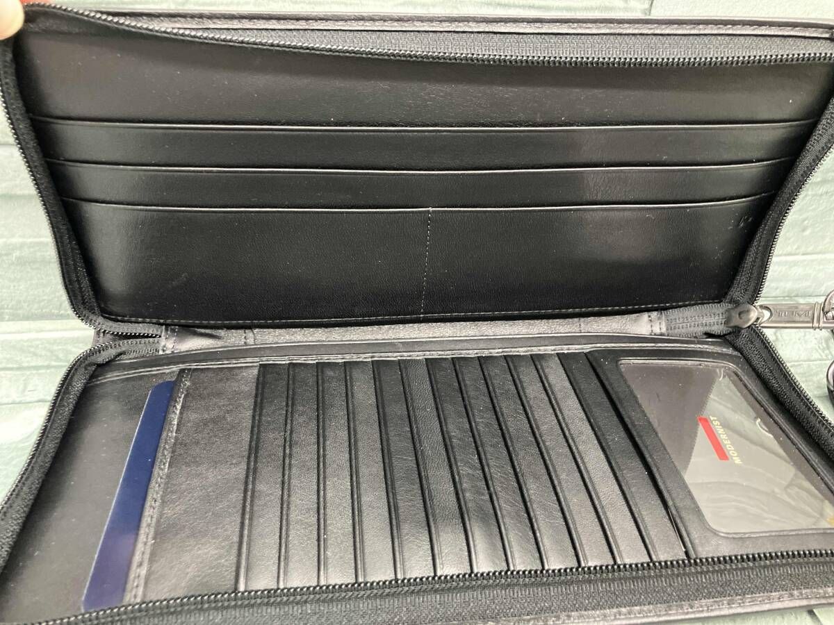 TUMI ブラック ジッパー式パスポートケース0197129DGM TUMI/長財布/パスポートケース/黒 TUMI パスポートケース トゥミ SLG