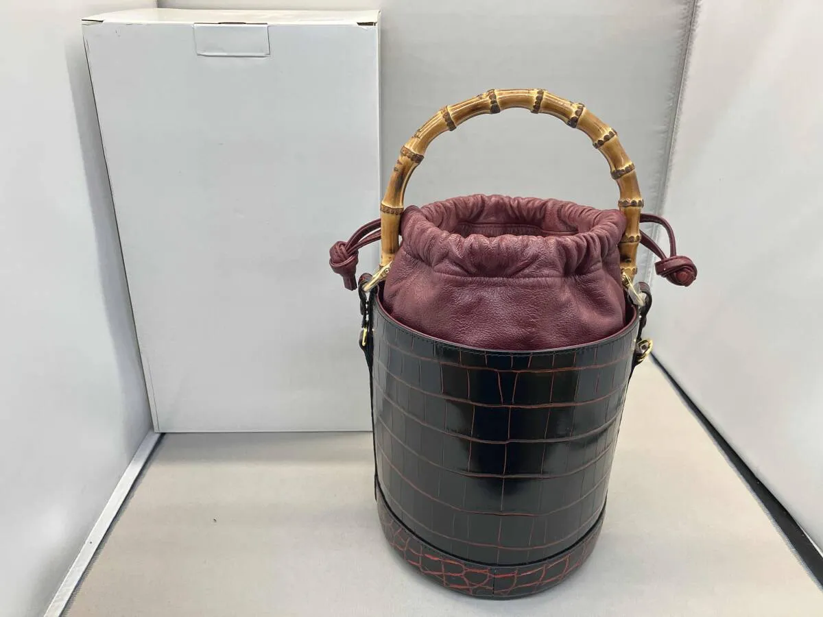 極美品✨アムルコ トートバッグ リアルクロコダイル 大容量 バイカラー