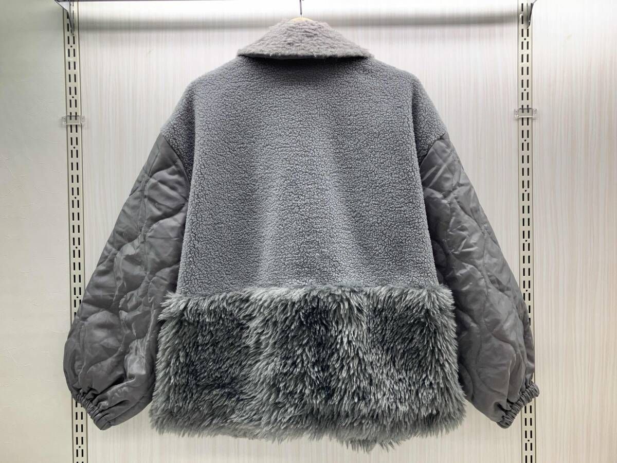 niko andパッチワークブルゾン 早いものがち日曜日出品終了 タグ付き niko and ニコアンド パッチワークボアBZ ブルゾン