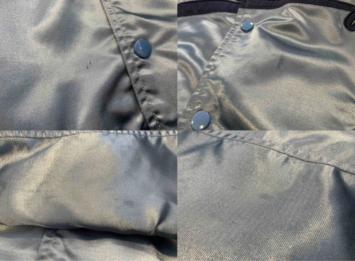 KEBOZ ケボズ スタジャン ライトブルー SATIN VARSITY JACKET ナイロン