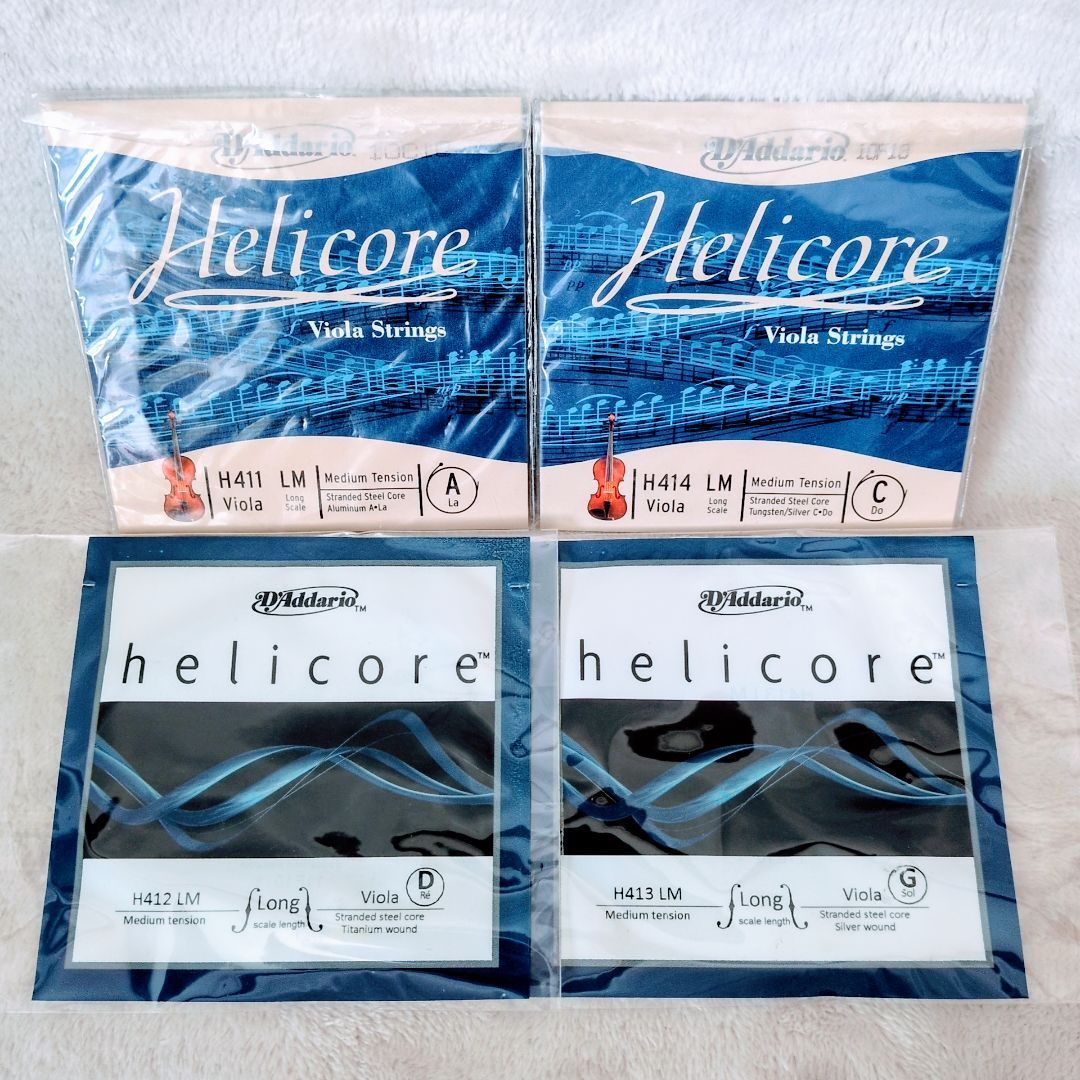 新品・未開封】D'Addario ダダリオ ビオラ弦 Helicore ビオラ用 A・D
