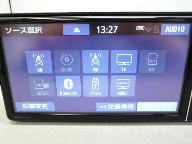 中古】 トヨタ純正 NSZT-W68T メモリーナビ 地デジ/フルセグ/DVD/CD/SD