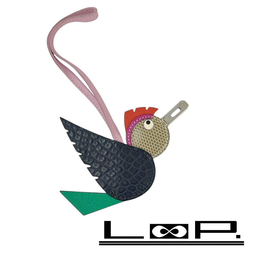 エルメス □美品□ バーディ バッグ チャーム 鳥 バード モチーフ