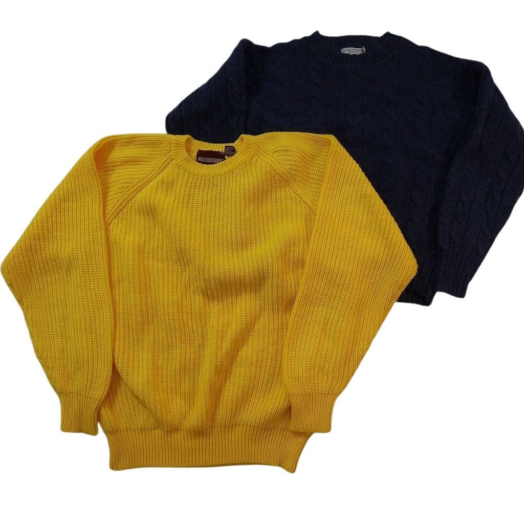 古着卸 まとめ売り 総柄 セーター 6枚セット (メンズ M ) Vネック