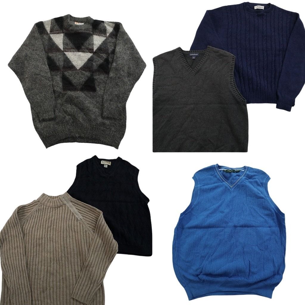 古着卸 まとめ売り セーター MIX 6枚セット (メンズ XL ) ベスト