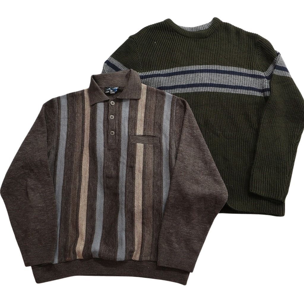 古着卸 まとめ売り セーター MIX 6枚セット (メンズ M ) ポロニット