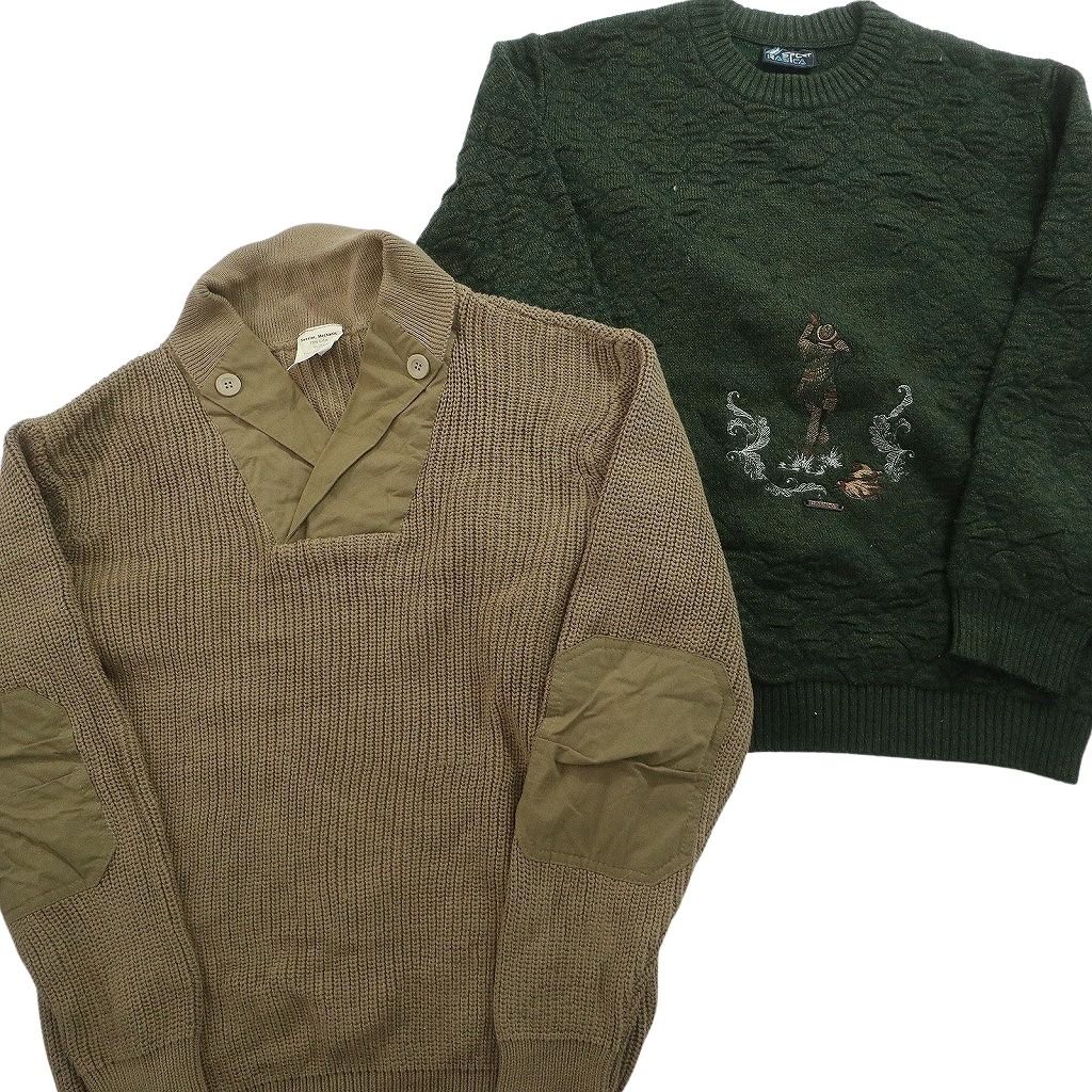 古着卸 まとめ売り セーター MIX 6枚セット (メンズ L ) ポロニット