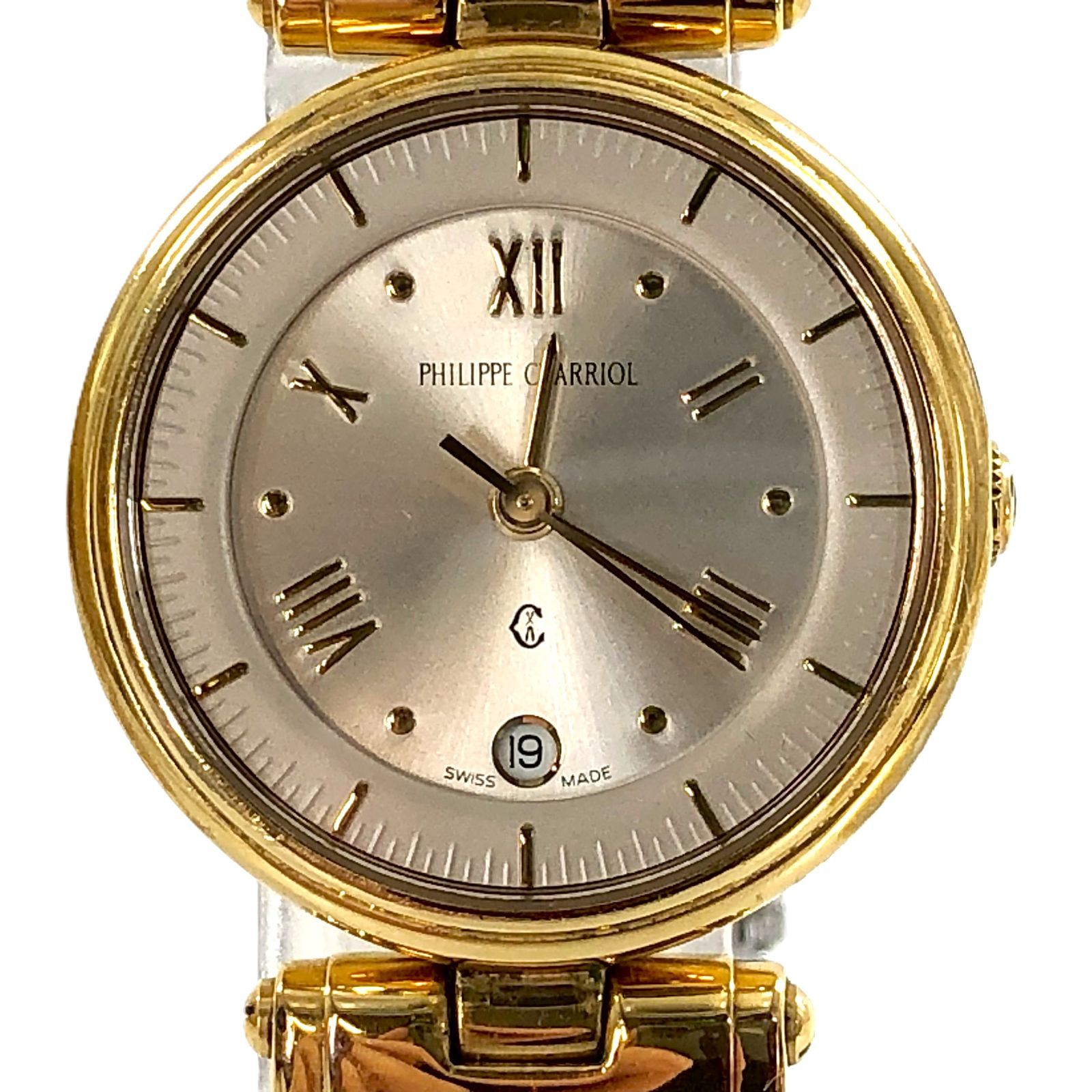 PHILIPPE CHARRIOL フィリップシャリオール 63.96.2394 SS/QZ シルバー