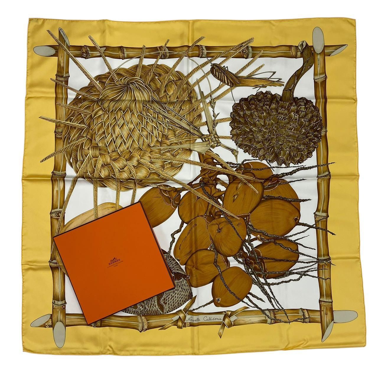 新品同様 HERMES エルメス カレ90 Jardin Creole クレオルの楽園