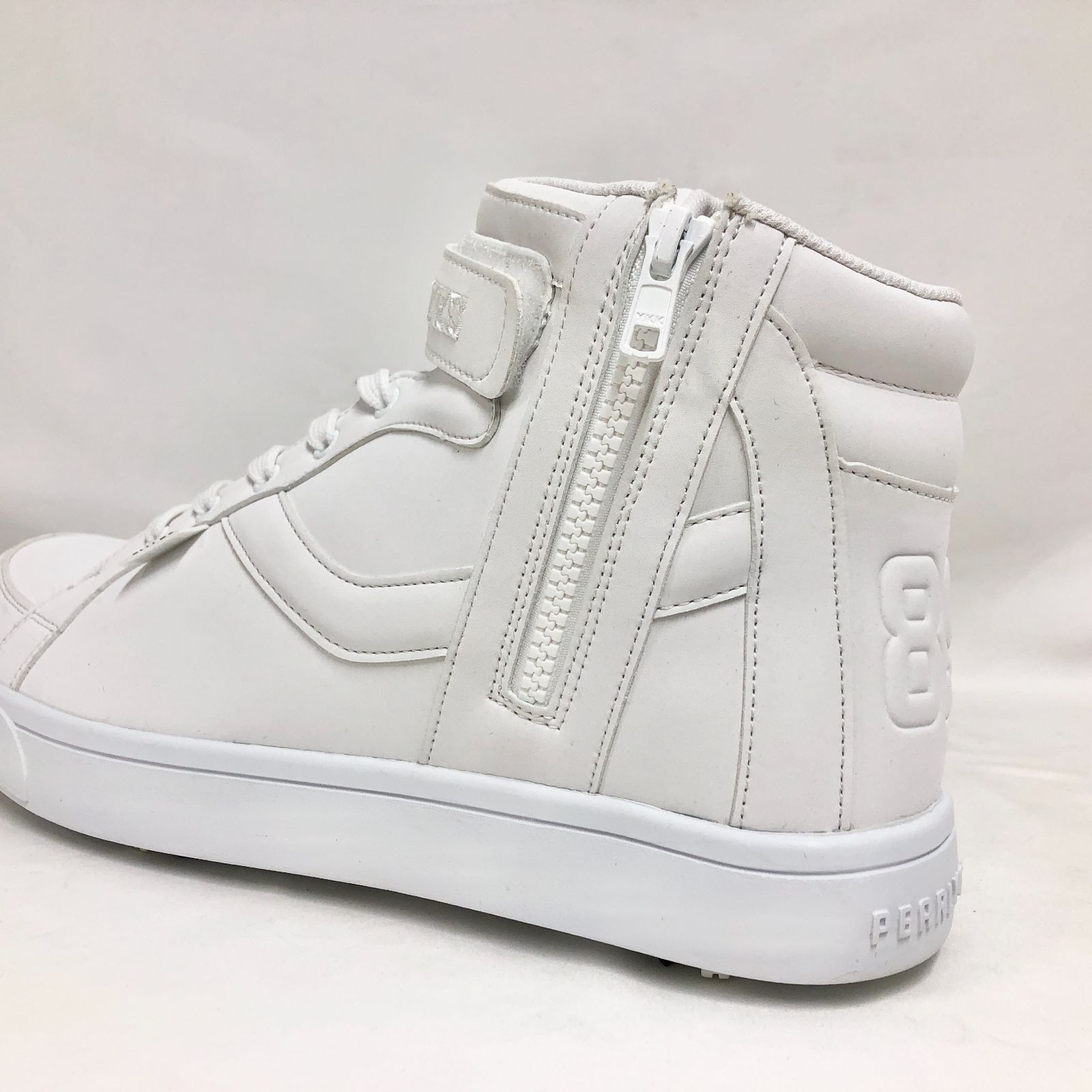 新品未使用 パーリーゲイツ ミドルカット ゴルフシューズ ホワイト27.5