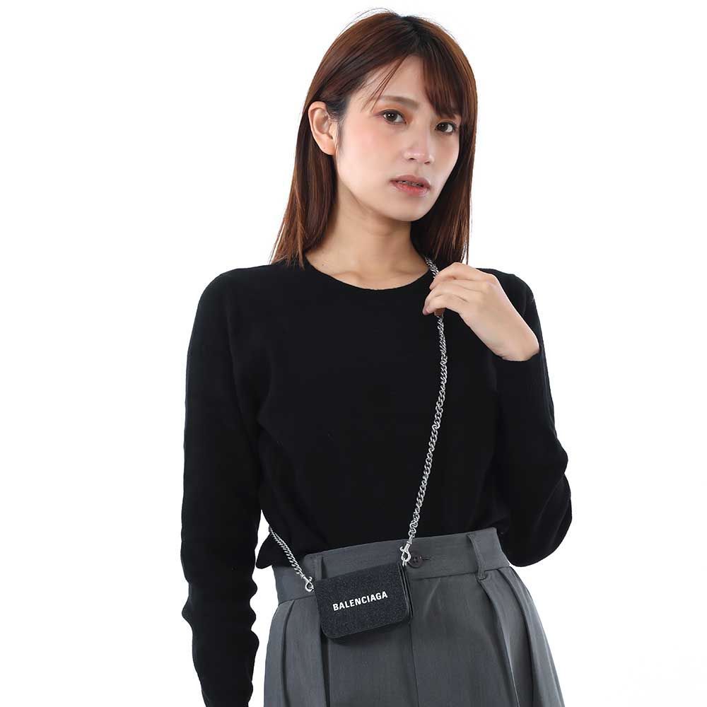 新品 BALENCIAGA バレンシアガ 618145 210IE 1090 CASH チェーン ミニ