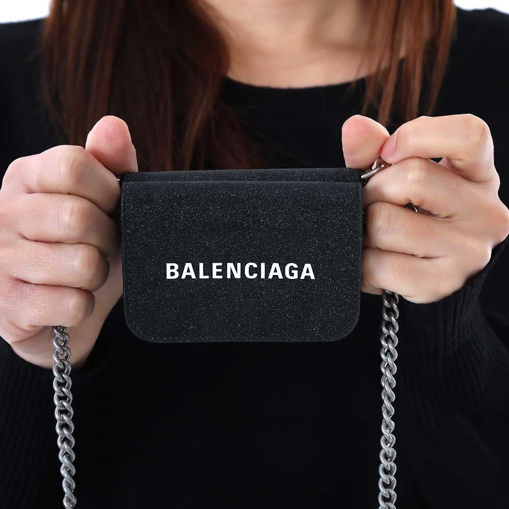 新品 BALENCIAGA バレンシアガ 618145 210IE 1090 CASH チェーン ミニ