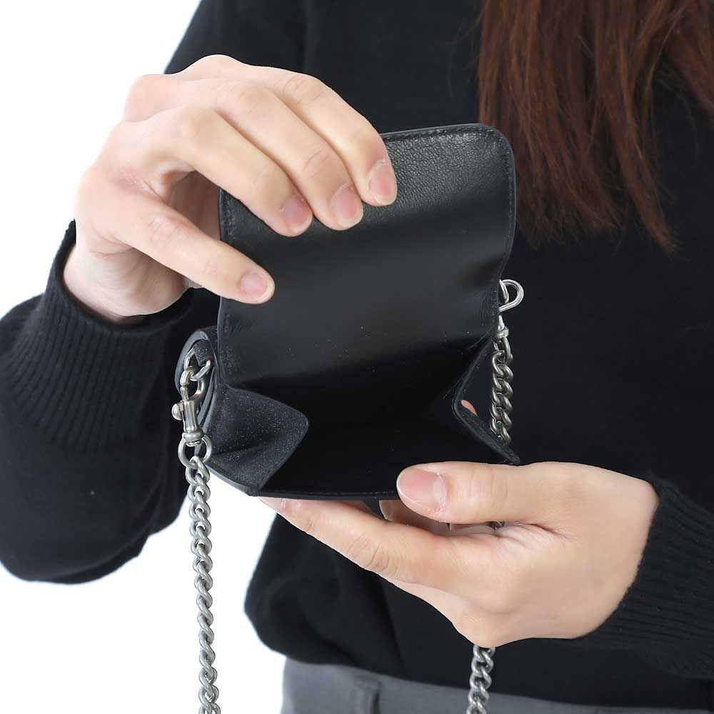 新品 BALENCIAGA バレンシアガ 618145 210IE 1090 CASH チェーン ミニ