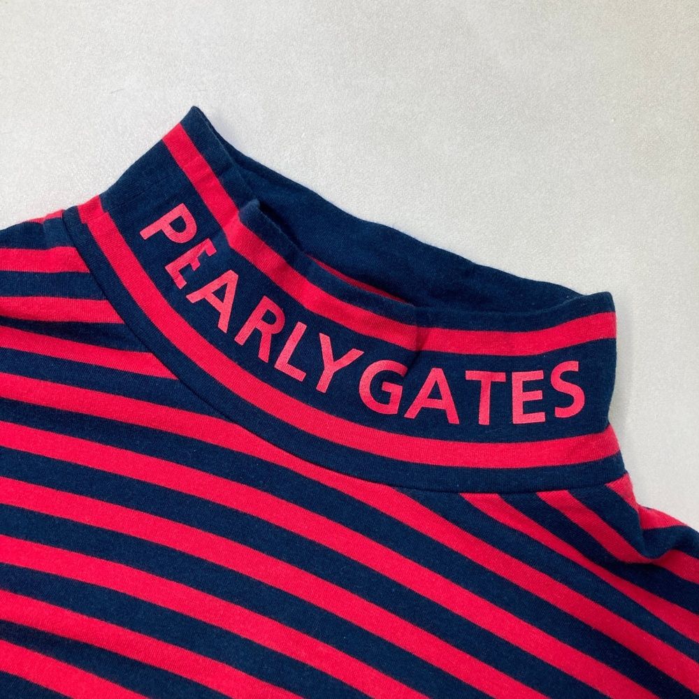 サイズ：5 PEARLY GATES パーリーゲイツ ハイネック 長袖Tシャツ