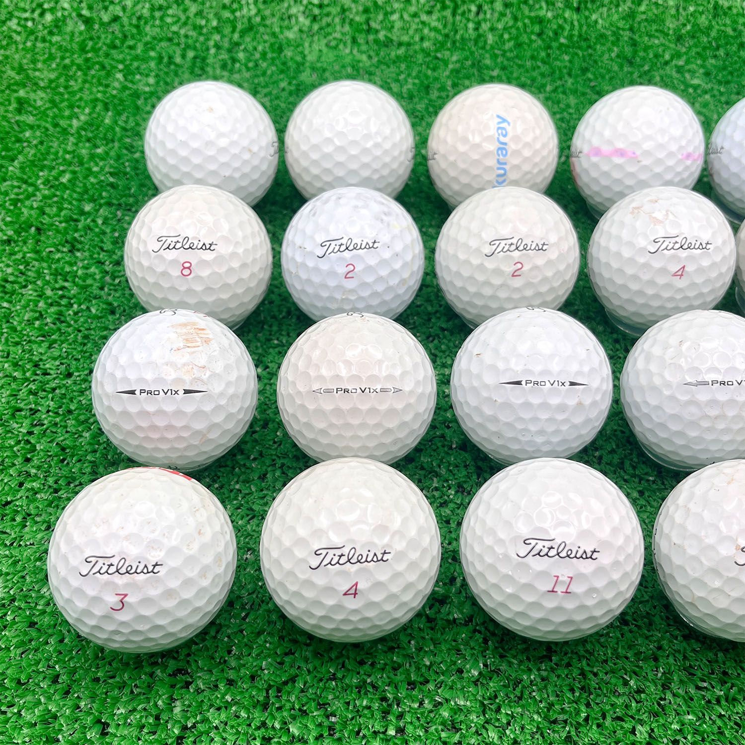 ロストボール タイトリスト Pro V1x 20球 年式混合 ホワイト Cランク