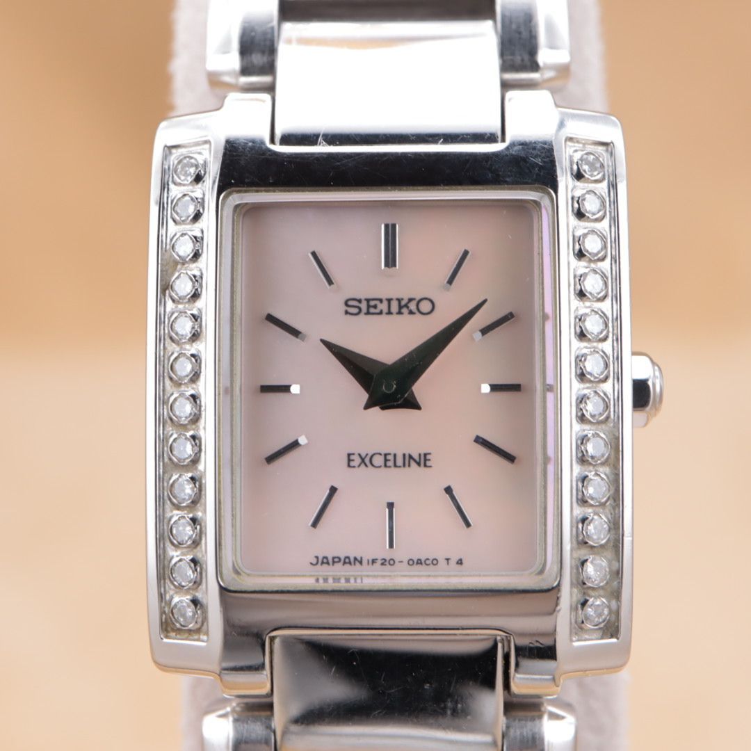 CH68【電池交換/洗浄済】SEIKO EXCELINE 1F20-0AD0 セイコー エク