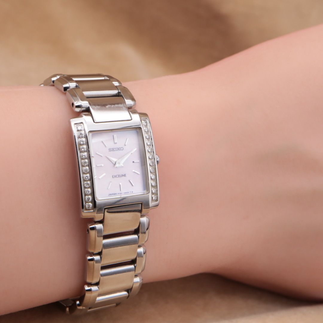 CH68【電池交換/洗浄済】SEIKO EXCELINE 1F20-0AD0 セイコー エク