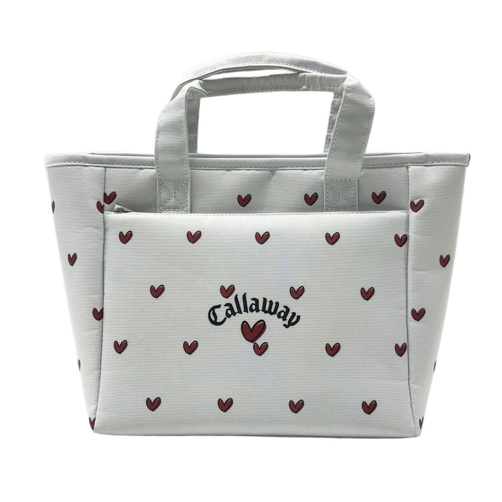 非売品　Callaway キャディバッグ ハート柄 ホワイト CALLAWAY キャロウェイ 2024年モデル カートバッグ ハート総柄