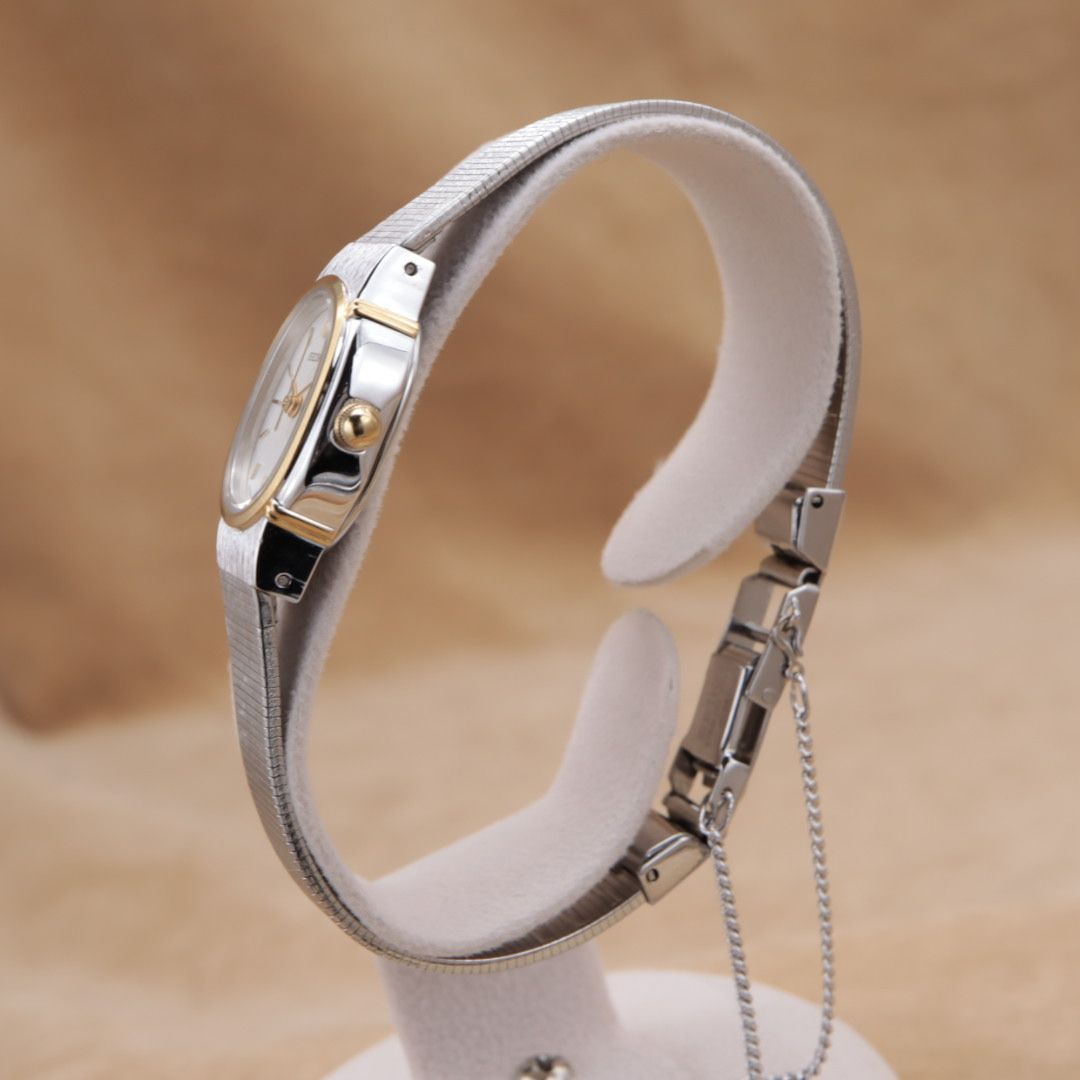 【希少/電池交換済】SEIKO 腕時計　クォーツ　シルバー　セイコー　チェーン CH69 【電池交換/洗浄済】SEIKO 7321-6100 セイコー オーバル クォーツ