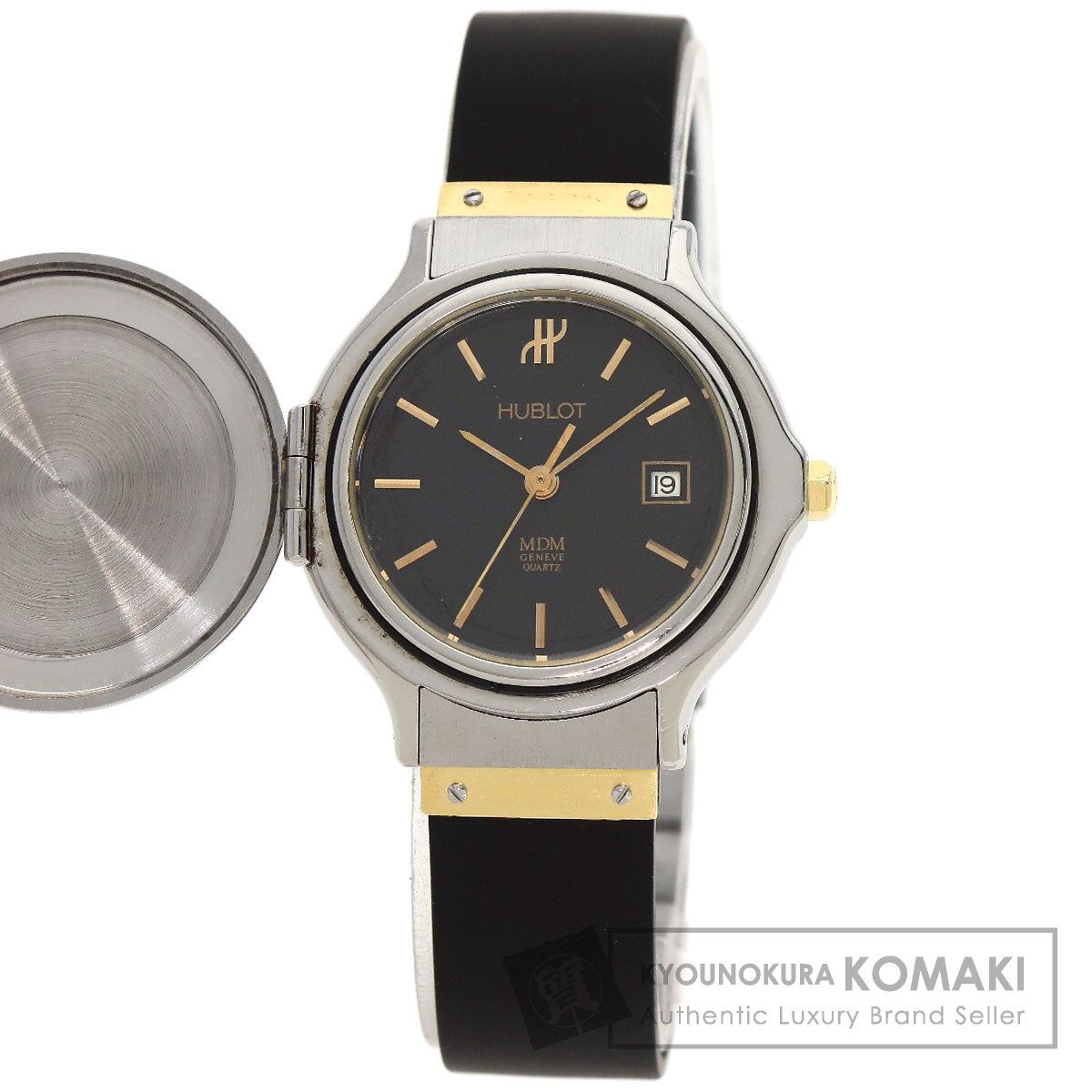 HUBLOT ウブロ MDM クラシック ハンターケース 腕時計 SS ラバー