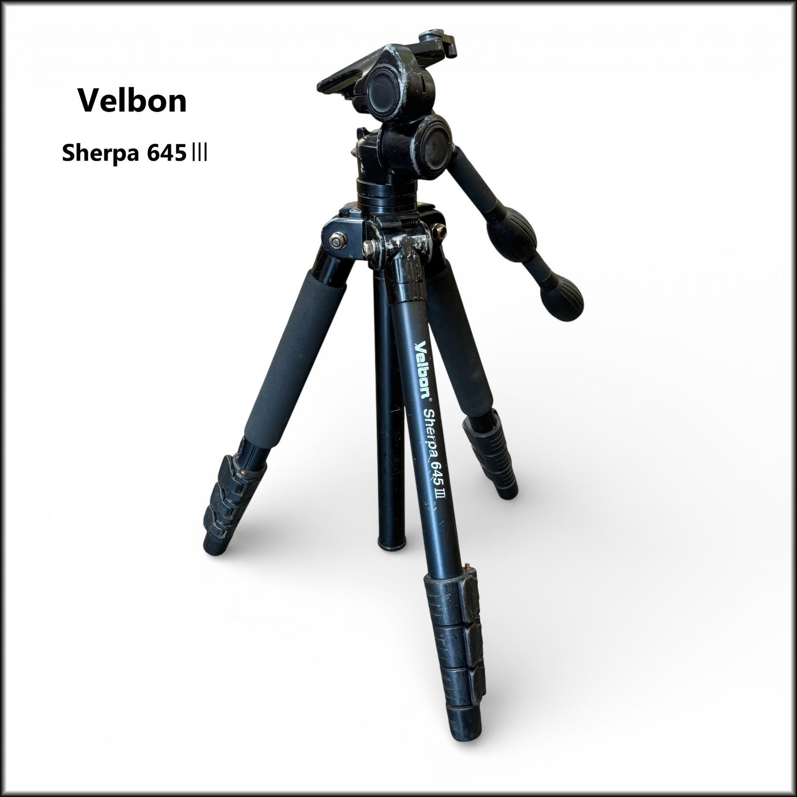◇Velbon◇ベルボン 中型アルミ三脚 4段 シェルパ 645III ◇Velbon◇ベルボン 中型アルミ三脚 4段 シェルパ 645III