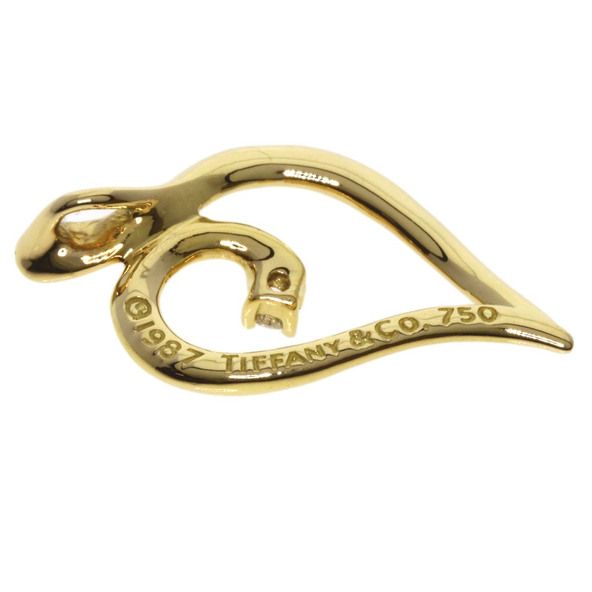 TIFFANY&Co. ティファニー リーフモチーフ 1P ダイヤモンド ペンダント