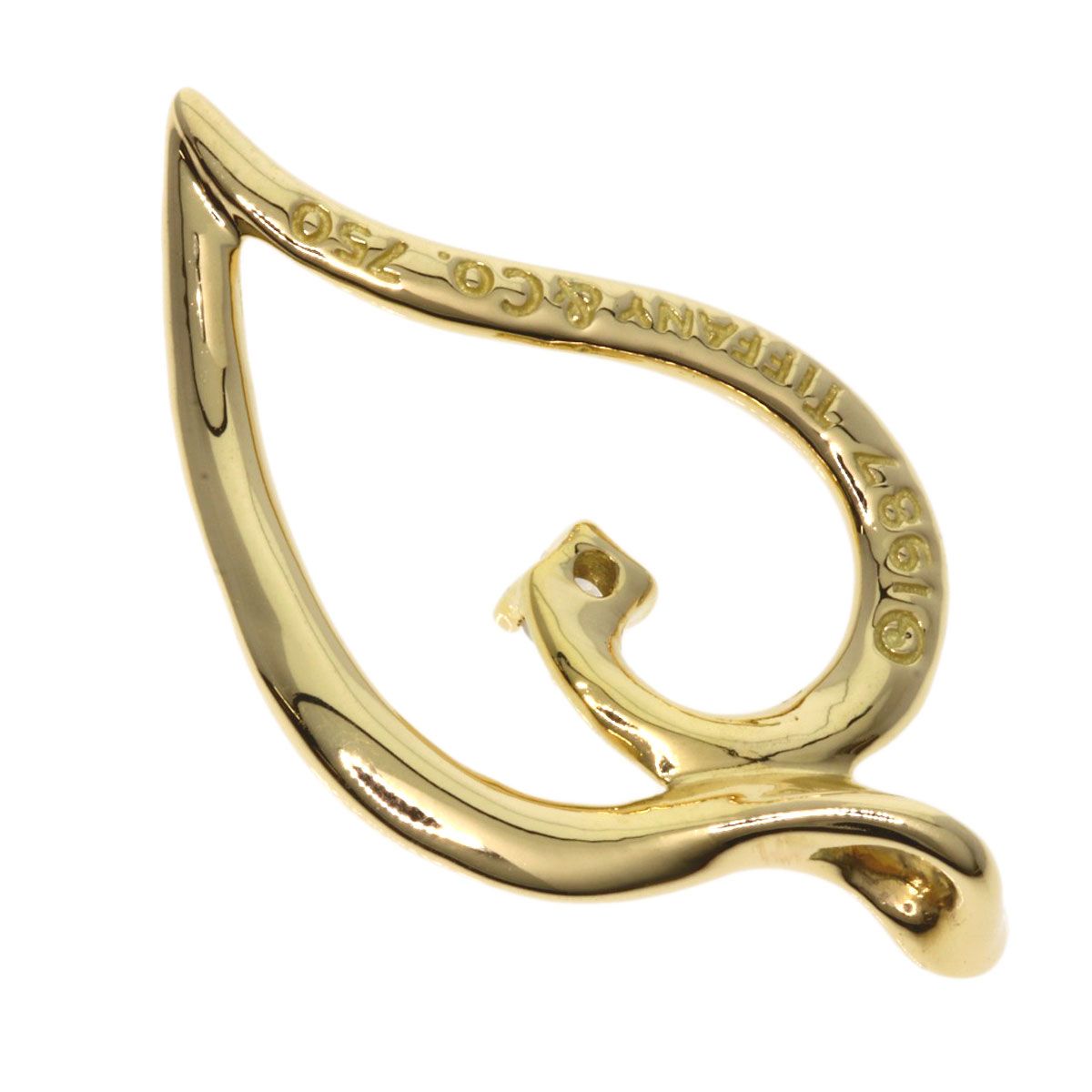 TIFFANY&Co. ティファニー リーフモチーフ 1P ダイヤモンド ペンダント