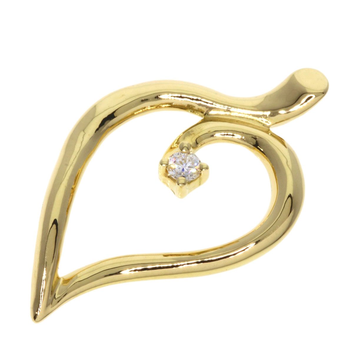 TIFFANY&Co. ティファニー リーフモチーフ 1P ダイヤモンド ペンダント