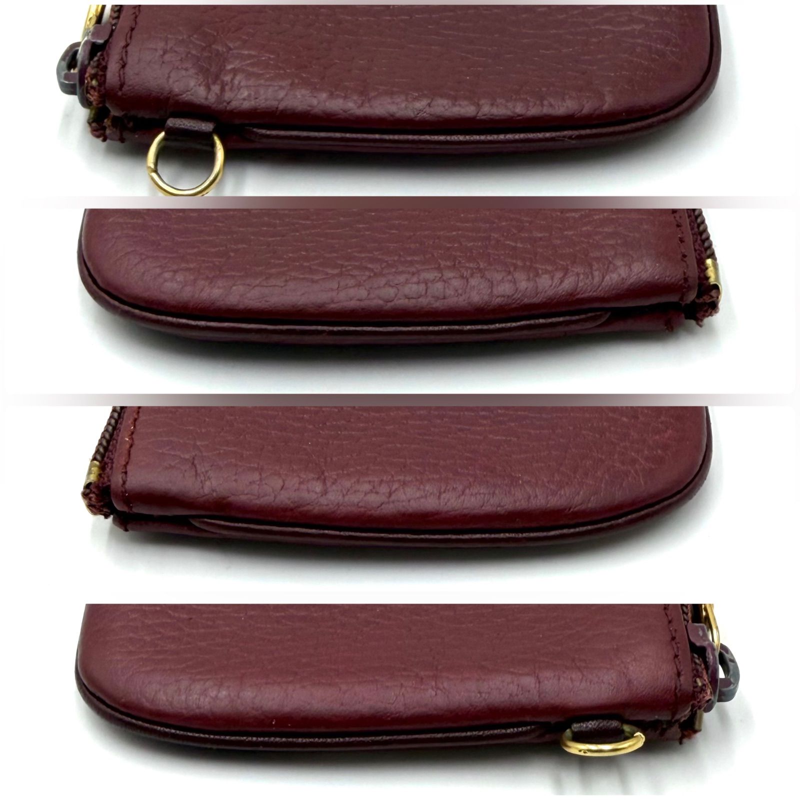 カルティエ Cartier マストラインポーチ コンパクト ゴールド金具 男女