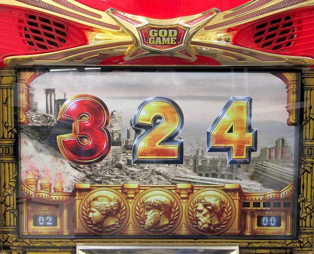 パチスロ実機 エレコ ミリオンゴッド 神々の系譜 ZEUS ver. 5号機 GOD