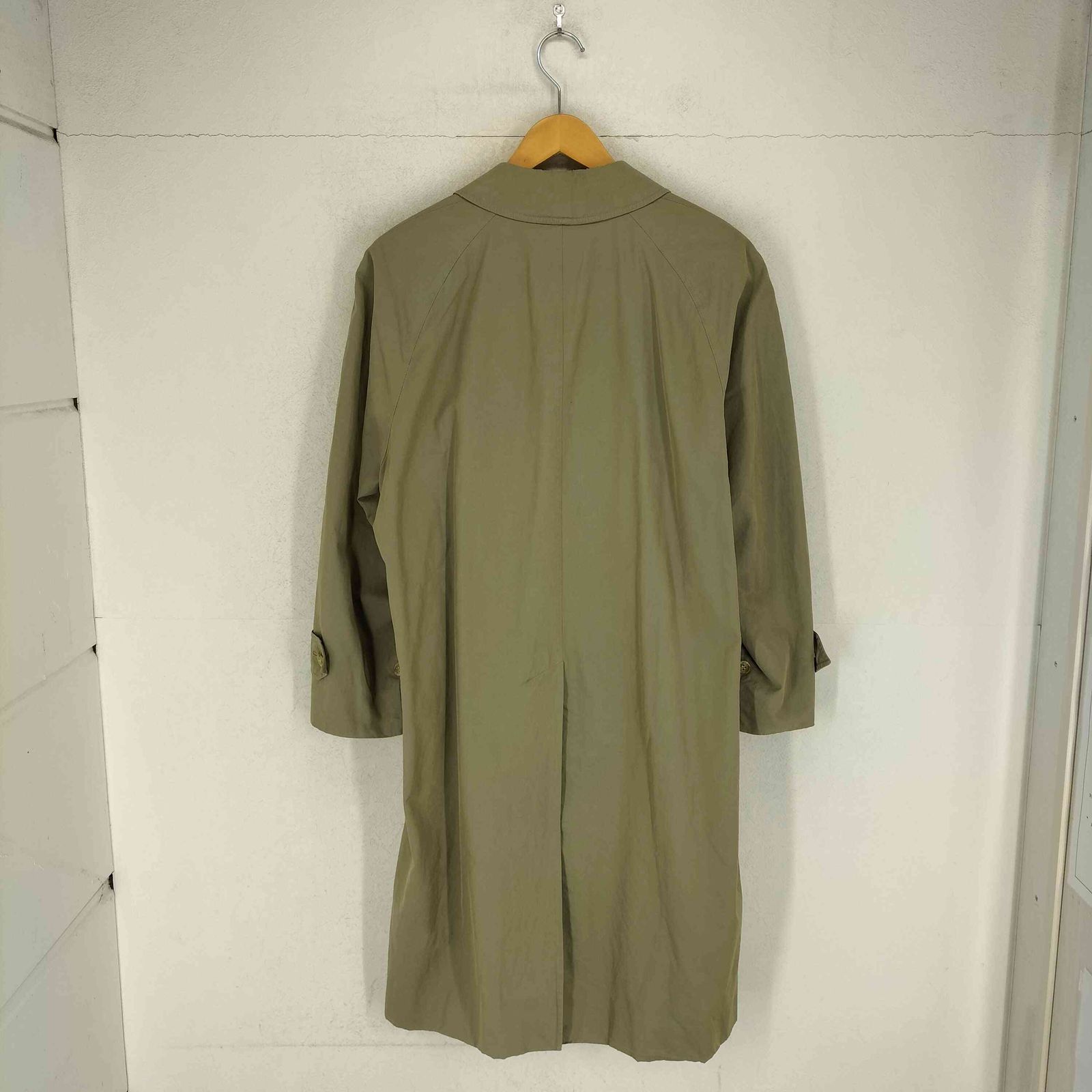 バーバリーズ BURBERRYS 英国製 裏地ノバチェック 比翼ステンカラー